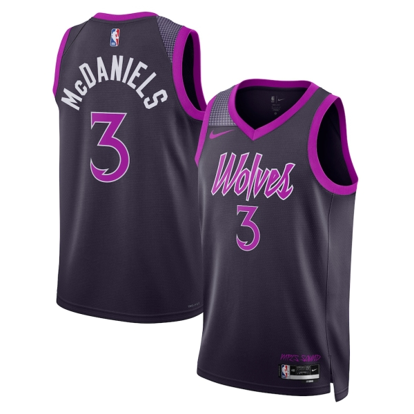 Minnesota Timberwolves Trikot Jaden Mcdaniels Nike 2025-26 City Edition Schwarz Swingman - Herren Minnesota Timberwolves Trikot Jaden Mcdaniels Nike 2025-26 City Edition Schwarz Swingman - Herren